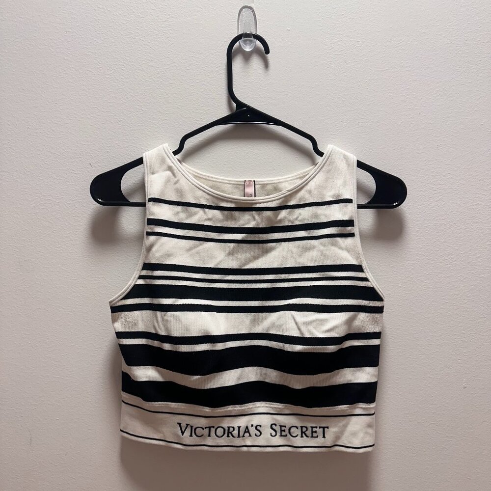 Victoria‘s Secret White Striped Tank Top/Bra